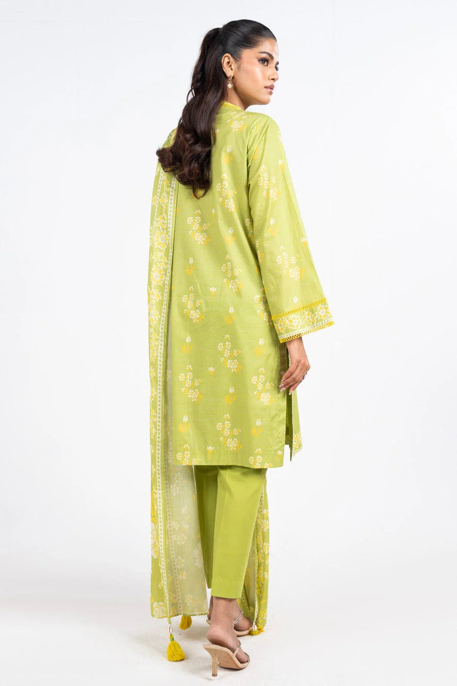 3 Pc Printed Lawn Suit With Lawn Dupatta